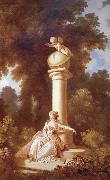 Jean-Honore Fragonard Reverie painting